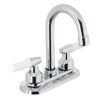 49213 - Mezcladora 4" para lavabo, cuello bar, manerales cono