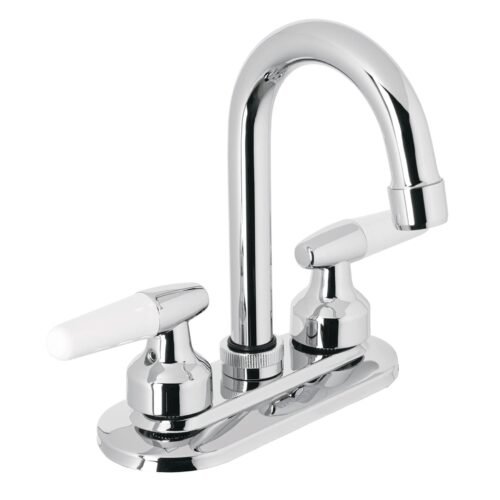 49213 - Mezcladora 4" para lavabo, cuello bar, manerales cono
