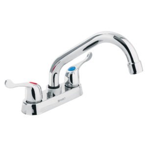 47686 - Mezcladora 4" para lavabo, tubular, manerales palanca