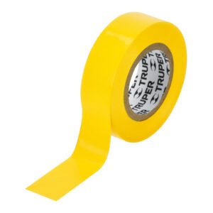 13512 - Cinta de aislar de 9 m x 19 mm, amarilla, Truper