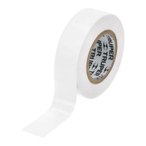 13515 - Cinta de aislar de 9 m x 19 mm, blanca, Truper