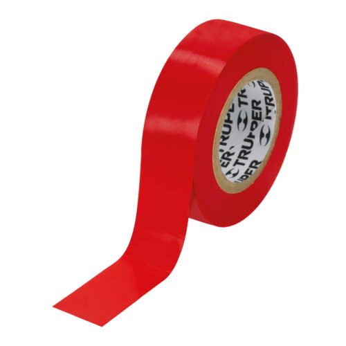 13513 - Cinta de aislar de 9 m x 19 mm, roja, Truper