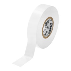 12506 - Cinta de aislar de 18 m x 19 mm, blanca, Truper