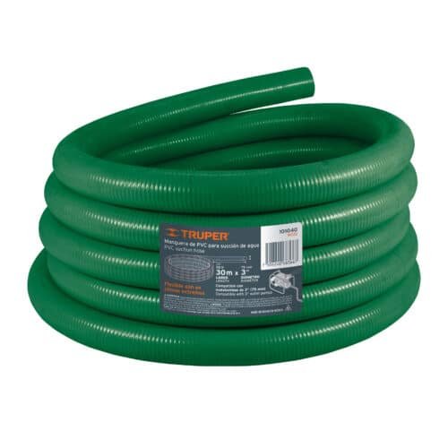 101040 - Metro manguera rígida 3" succión para motobomba, rollo 30m