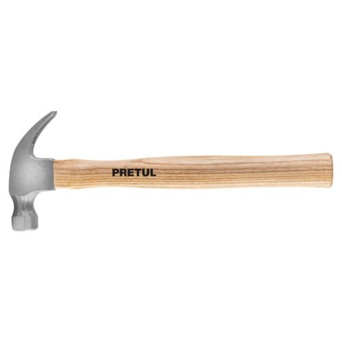 25000 - Martillo semipulido, 7 oz, uña curva, PRETUL
