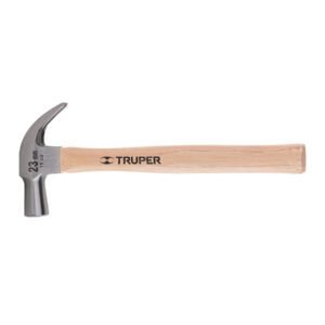 10557 - Martillo cabeza cónica 23 mm uña curva, mango madera, TRUPER