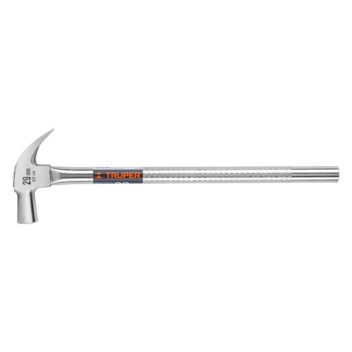 11175 - Martillo cabeza cónica 29 mm uña curva, mango tubular,TRUPER