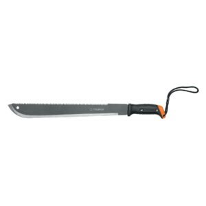 15893 - Machete doble filo 18", cacha atornillada, funda de cartón