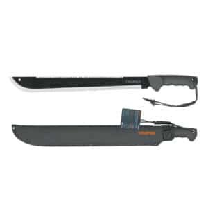 13098 - Machete doble filo 18", cacha inyectada, con funda, TRUPER