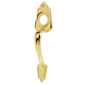 43650 - Chapetón metálico para puerta, acabado latón brillante