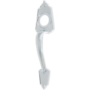 46139 - Chapetón metálico para puerta, acabado cromo mate