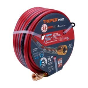 102528 - Manguera 1/2" super reforzada 4 capas 30 m conexiones metal