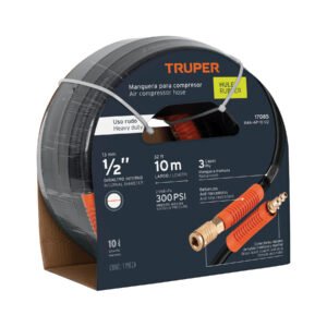 17085 - Manguera para compresor, de hule, 10m x 1/2", Truper