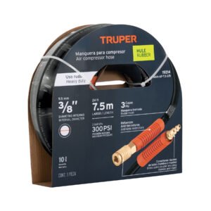 19214 - Manguera para compresor, de hule, 7.5m x 3/8", Truper