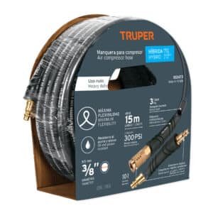 102473 - Manguera para compresor, híbrida, 15m x 3/8", Truper