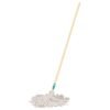 57056 - Trapeador tipo mechudo, 350 g con bastón de 120 cm, KLINTEK