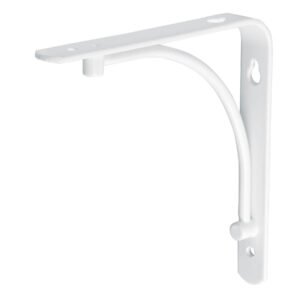 47692 - Ménsula reforzada blanca 6 x 6", diseño alambrón, FIERO