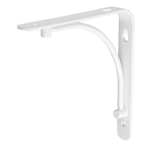 47692 - Ménsula reforzada blanca 6 x 6", diseño alambrón, FIERO