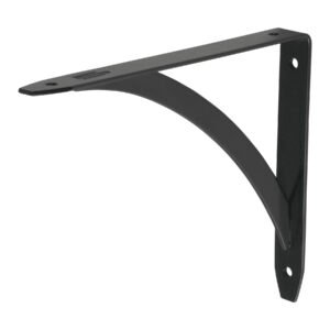 47698 - Ménsula reforzada negra 5 x 7", diseño barra, FIERO
