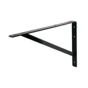 44677 - Ménsula de acero reforzada negra 10 x 16", FIERO