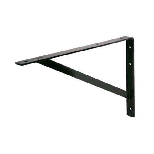 44677 - Ménsula de acero reforzada negra 10 x 16", FIERO