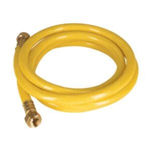 45011 - Manguera para gas, PVC amarilla, 3/8" flare, 2 m, FOSET