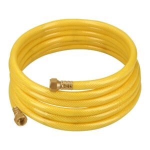 45013 - Manguera para gas, PVC amarilla, 3/8"flare, 4 m, FOSET