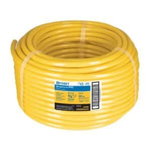 45015 - Manguera para gas, PVC amarilla, 3/8" s/conexión, 50 m,FOSET