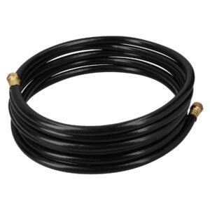 40079 - Manguera para gas, PVC negra, 3/8"x5 m, c/conexión, Foset