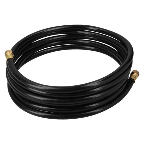 40079 - Manguera para gas, PVC negra, 3/8"x5 m, c/conexión, Foset