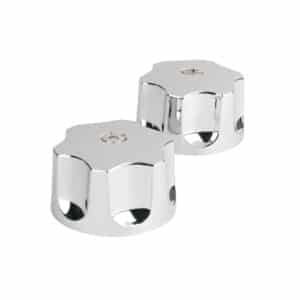 49389 - Juego de manerales hex de ABS p/lav-fregadero, cromo, Basic