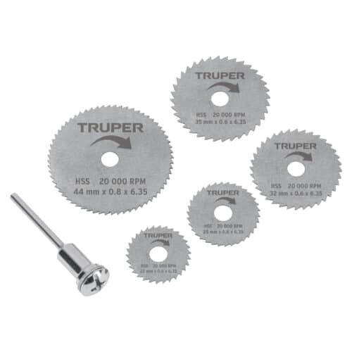 MOTO-5D.jpg 102328 - Kit de minidiscos sierra p/herramienta rotativa,5 pzs,TRUPER