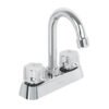 49288 - Mezcladora 4" lavabo, ABS, cuello bar, hexagonal, BASIC