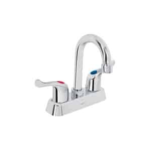 45513 - Mezcladora 4" lavabo, ABS, cuello bar, palanca, BASIC