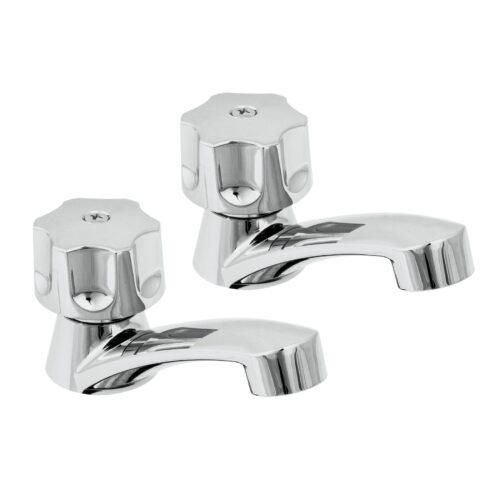 49308 - Juego llaves individuales lavabo, ABS, hexagonal, BASIC