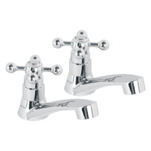 48384 - Juego llaves individuales lavabo, ABS, cruceta, BASIC