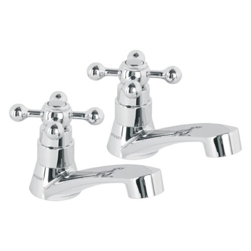 48384 - Juego llaves individuales lavabo, ABS, cruceta, BASIC