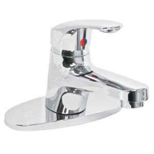 49550 - Monomando lavabo, ABS, nariz recta, con cubierta, BASIC