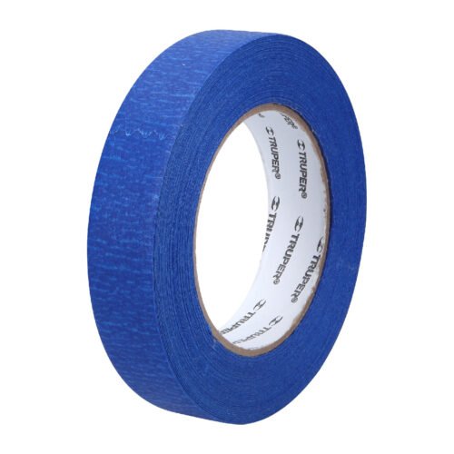 12622 - Cinta masking tape azul de 1" x 50 m para pintor, Truper