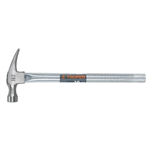 16702 - Martillo tubular pulido 16 oz uña recta, Truper