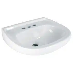 44002 - Lavabo de porcelana con rebosadero, blanco, FOSET