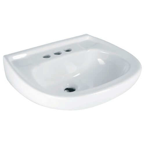 44002 - Lavabo de porcelana con rebosadero, blanco, FOSET