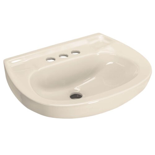 49356 - Lavabo de porcelana con rebosadero, marfil, FOSET