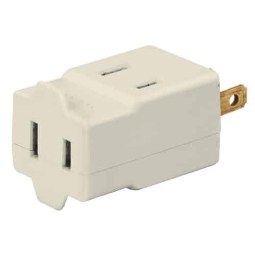 46808 - Multicontacto triple, tipo cubo, Volteck