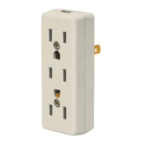 46814 - Multicontacto triple, 2 polos  tierra, Volteck