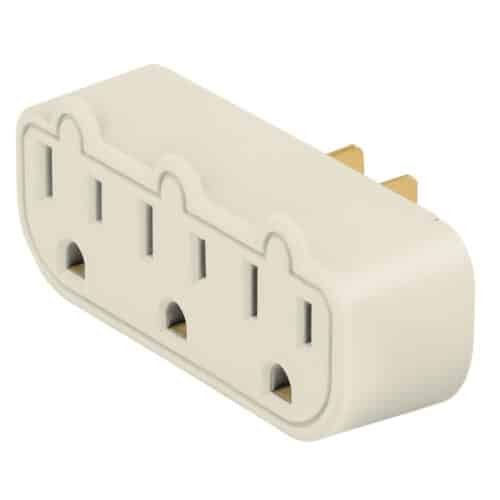 46810 - Multicontacto triple aterrizado, barra, Volteck