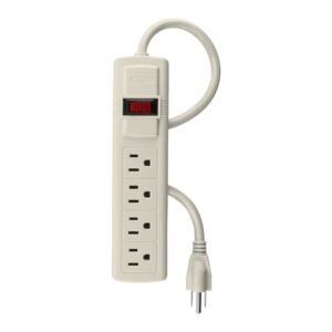 47181 - Multicontacto 16 AWG uso rudo con 4 entradas, Volteck
