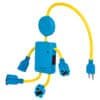 48182 - Multicontacto 16 AWG figura de niño con 4 entradas, Volteck