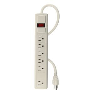 47182 - Multicontacto 16 AWG uso rudo con 6 entradas, Volteck