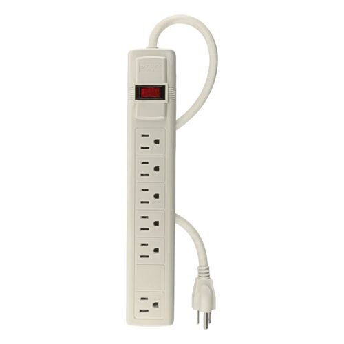 MUL-6.jpg 47182 - Multicontacto 16 AWG uso rudo con 6 entradas, Volteck